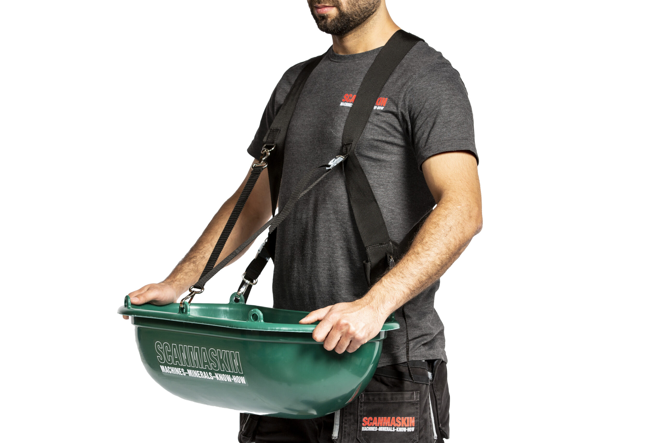Straps for scattering tub
